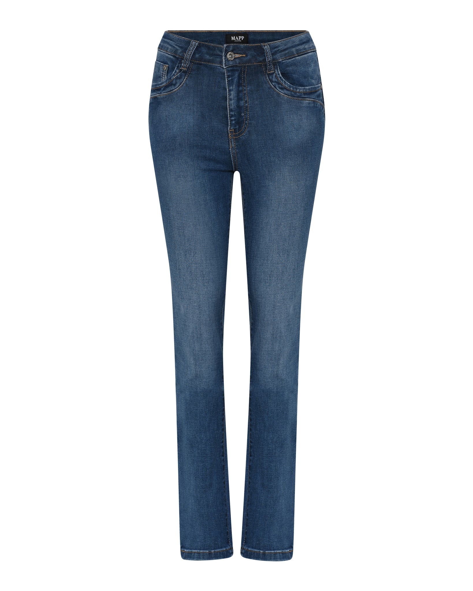 MAPP Patti Straight Leg Denim Jeans DENIM/TWILL 939699 CLASSIC BLUE USED