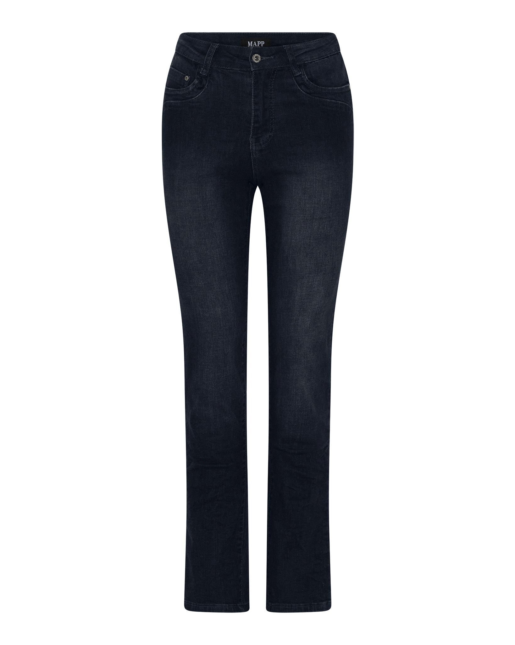 MAPP Patti Straight Leg Denim Jeans DENIM/TWILL 989699 HI-TECH USED DARK BLUE
