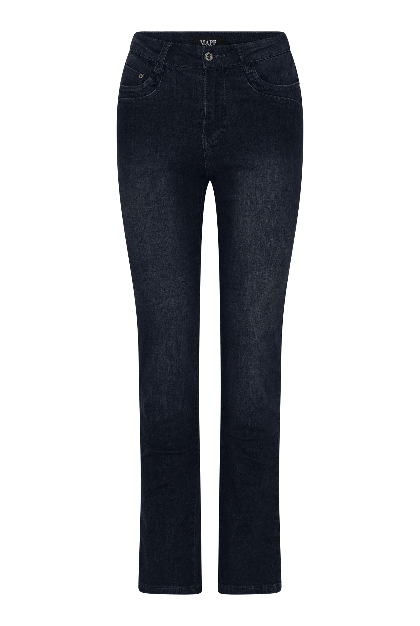 MAPP Patti Straight Leg Denim Jeans DENIM/TWILL 989699 HI-TECH USED DARK BLUE