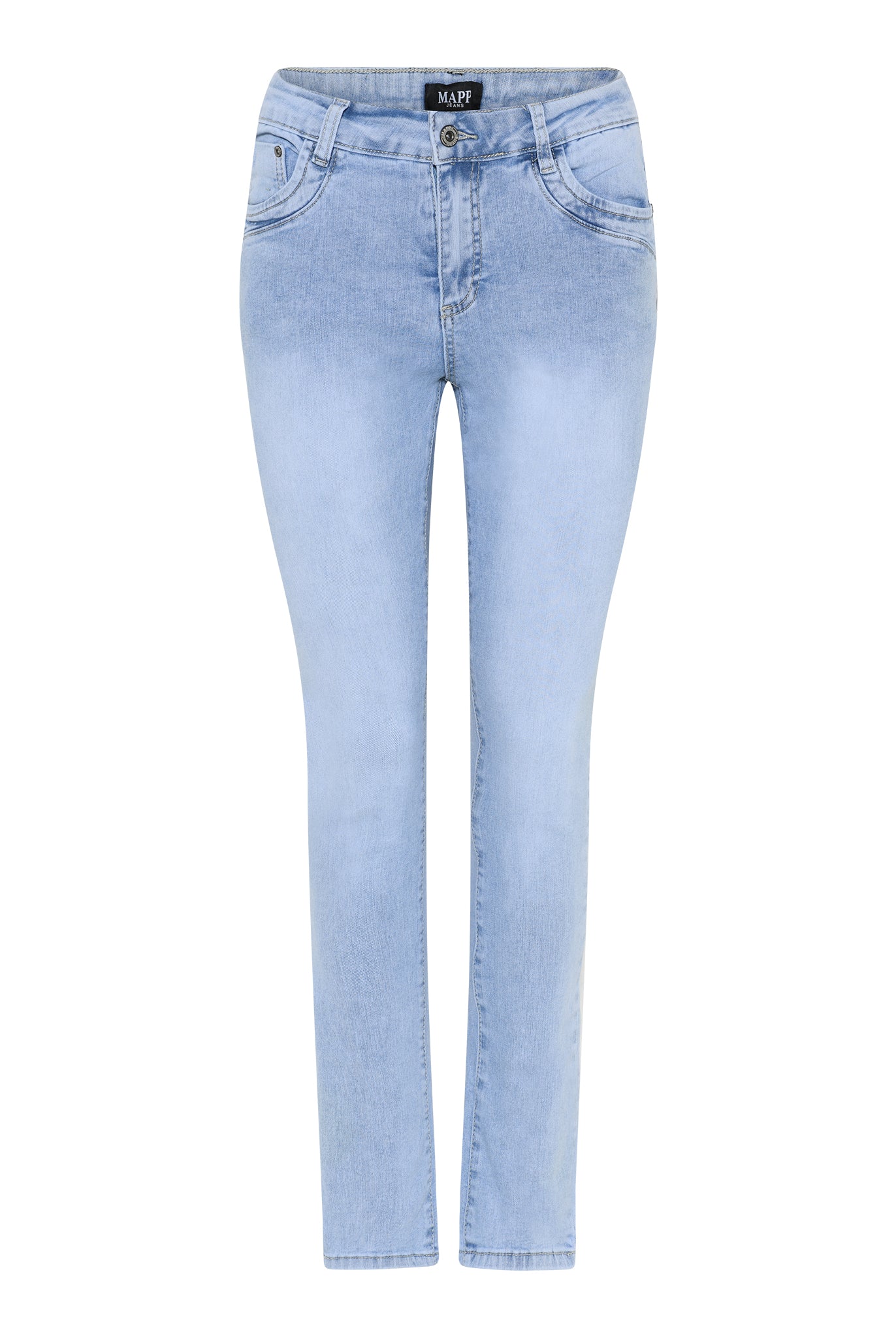 MAPP PATTI ZIP DENIM JEANS DENIM/TWILL 899699 LIGHT BLUE USED