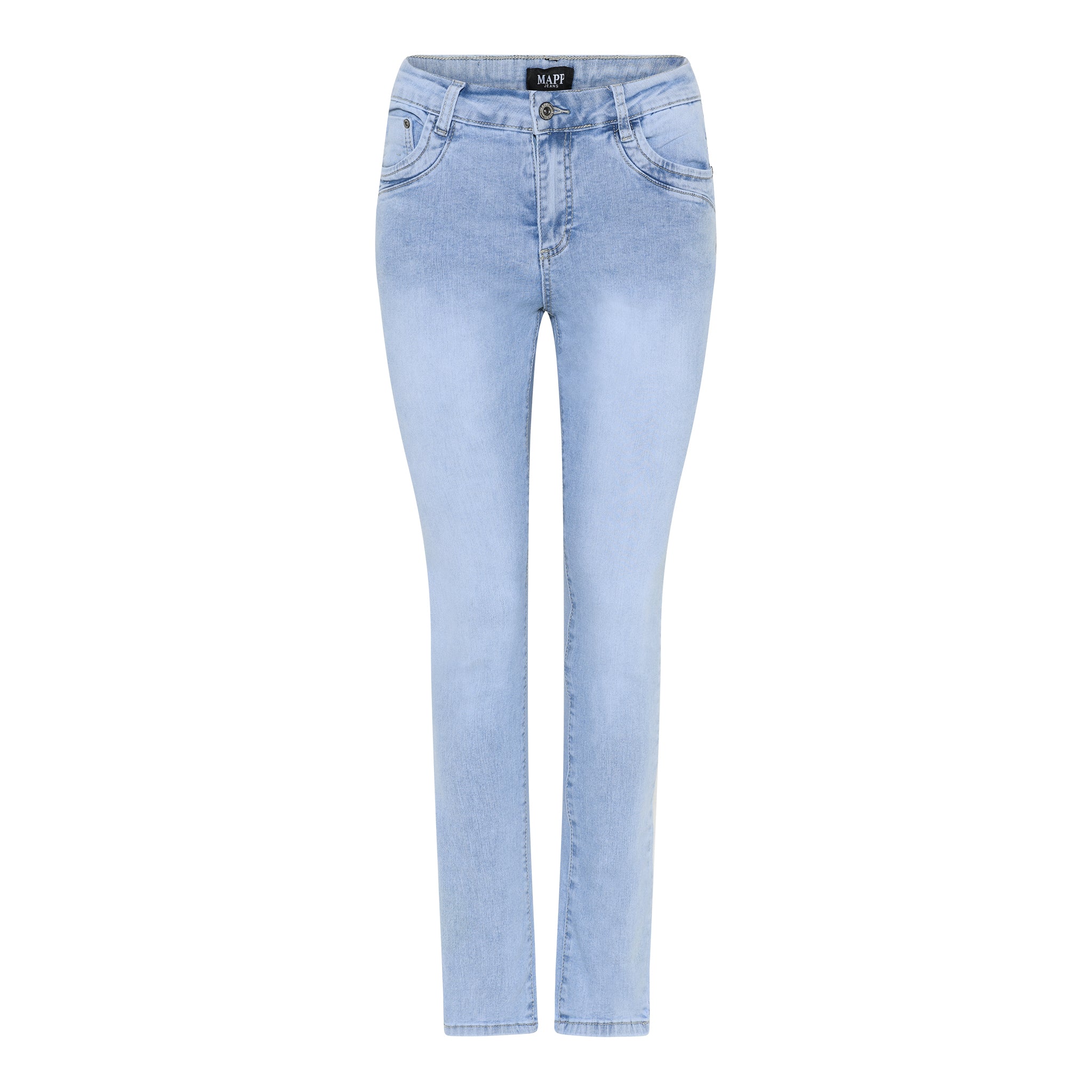 MAPP PATTI ZIP DENIM JEANS DENIM/TWILL 899699 LIGHT BLUE USED