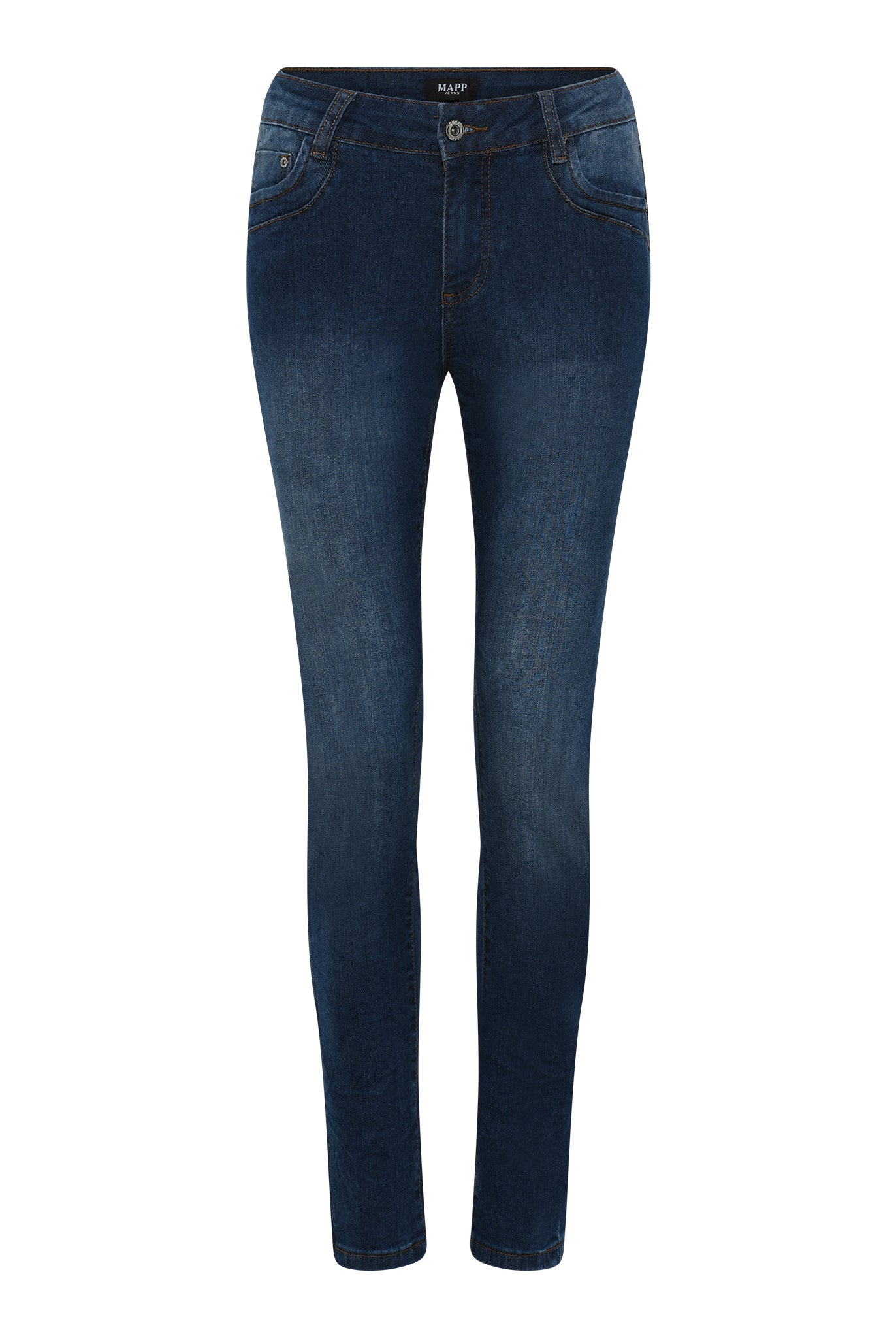 MAPP PATTI ZIP DENIM JEANS DENIM/TWILL 969699 DARK BLUE USED