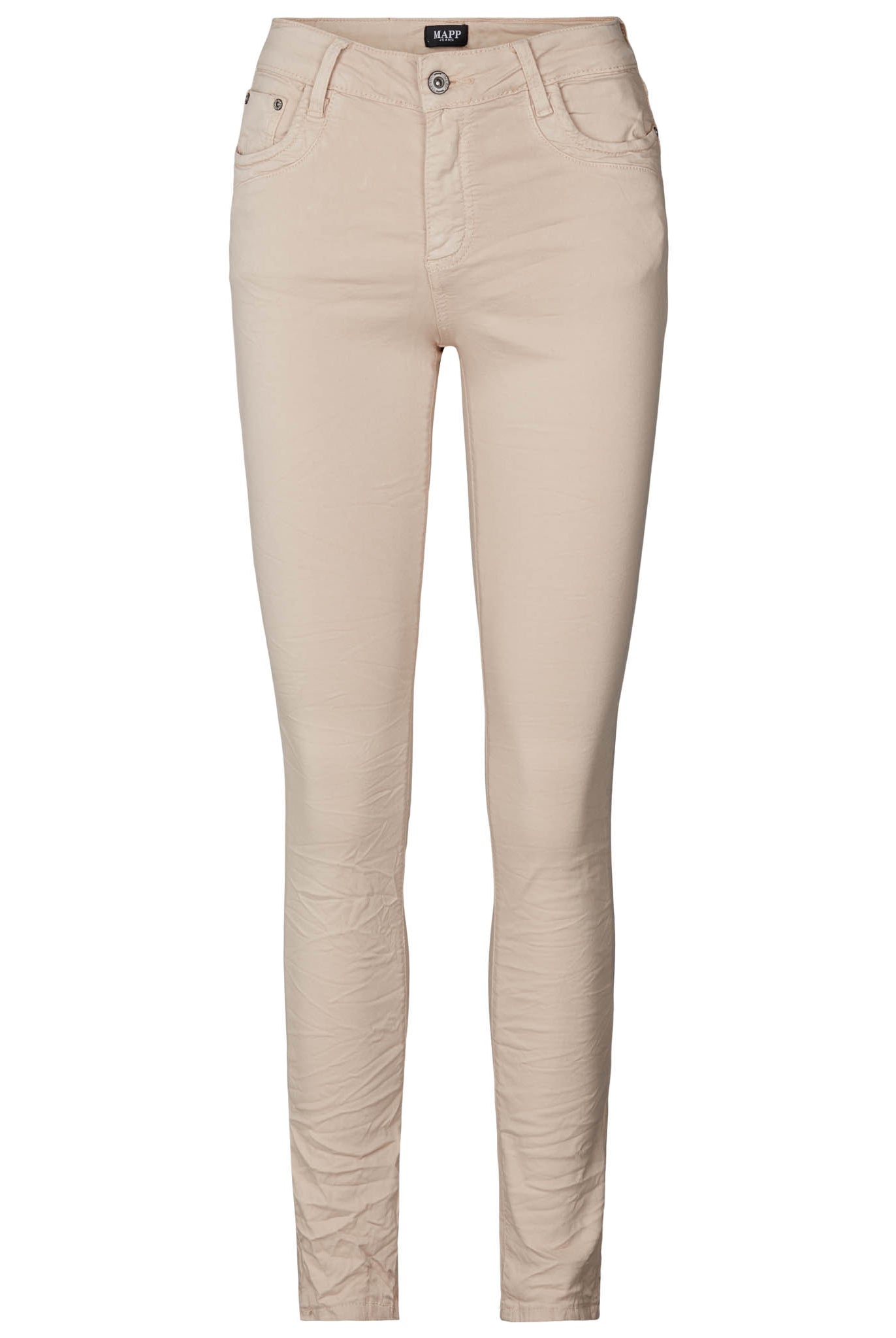 MAPP PATTI ZIP TWILL JEANS DENIM/TWILL 27 SAND