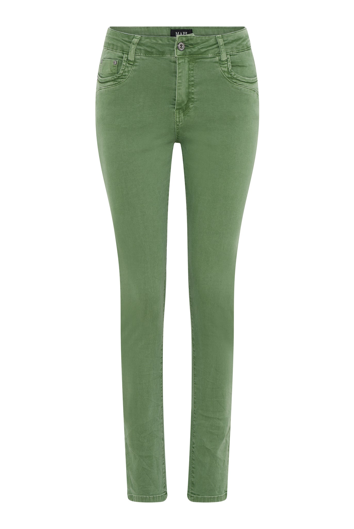 MAPP PATTI ZIP TWILL JEANS DENIM/TWILL 633 OLIVE OIL