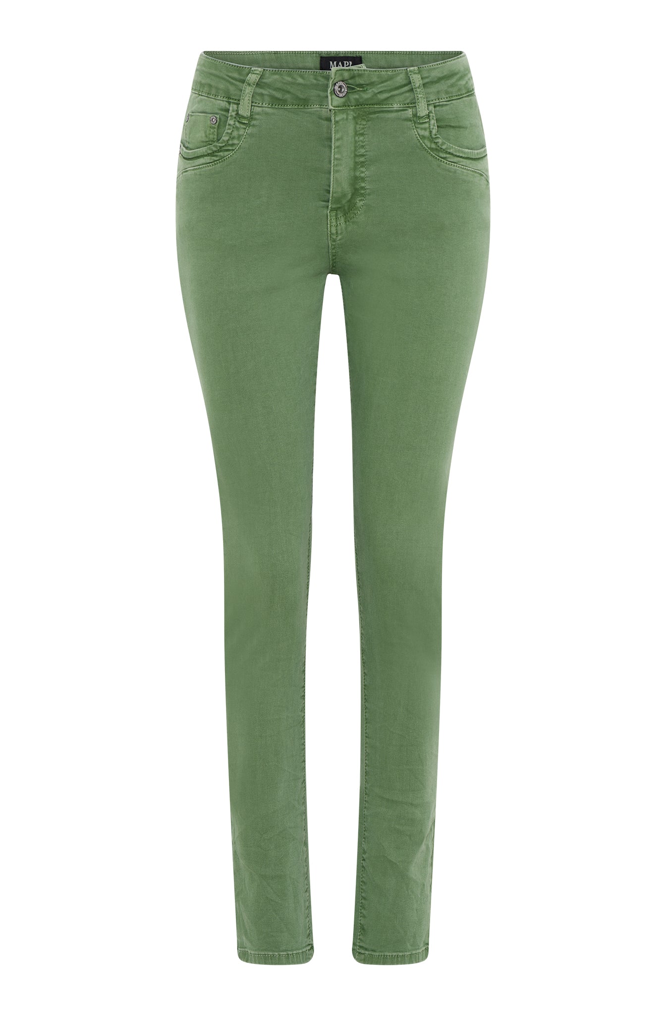 MAPP Patti Zip Twill Jeans DENIM/TWILL 633 OLIVE OIL