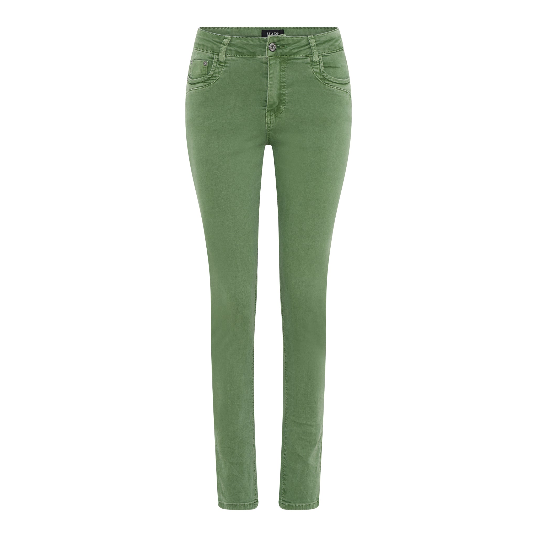 MAPP PATTI ZIP TWILL JEANS DENIM/TWILL 633 OLIVE OIL