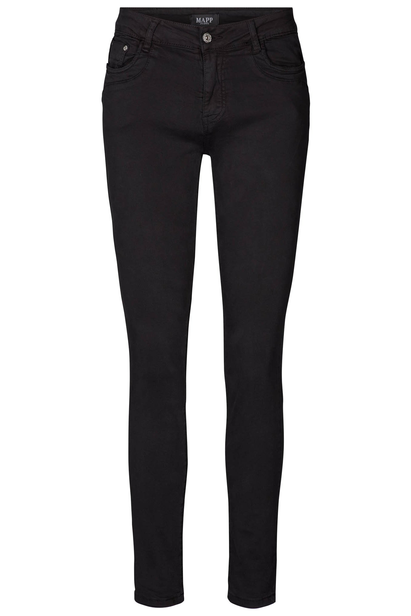 MAPP Patti Zip Twill Jeans DENIM/TWILL 80 BLACK