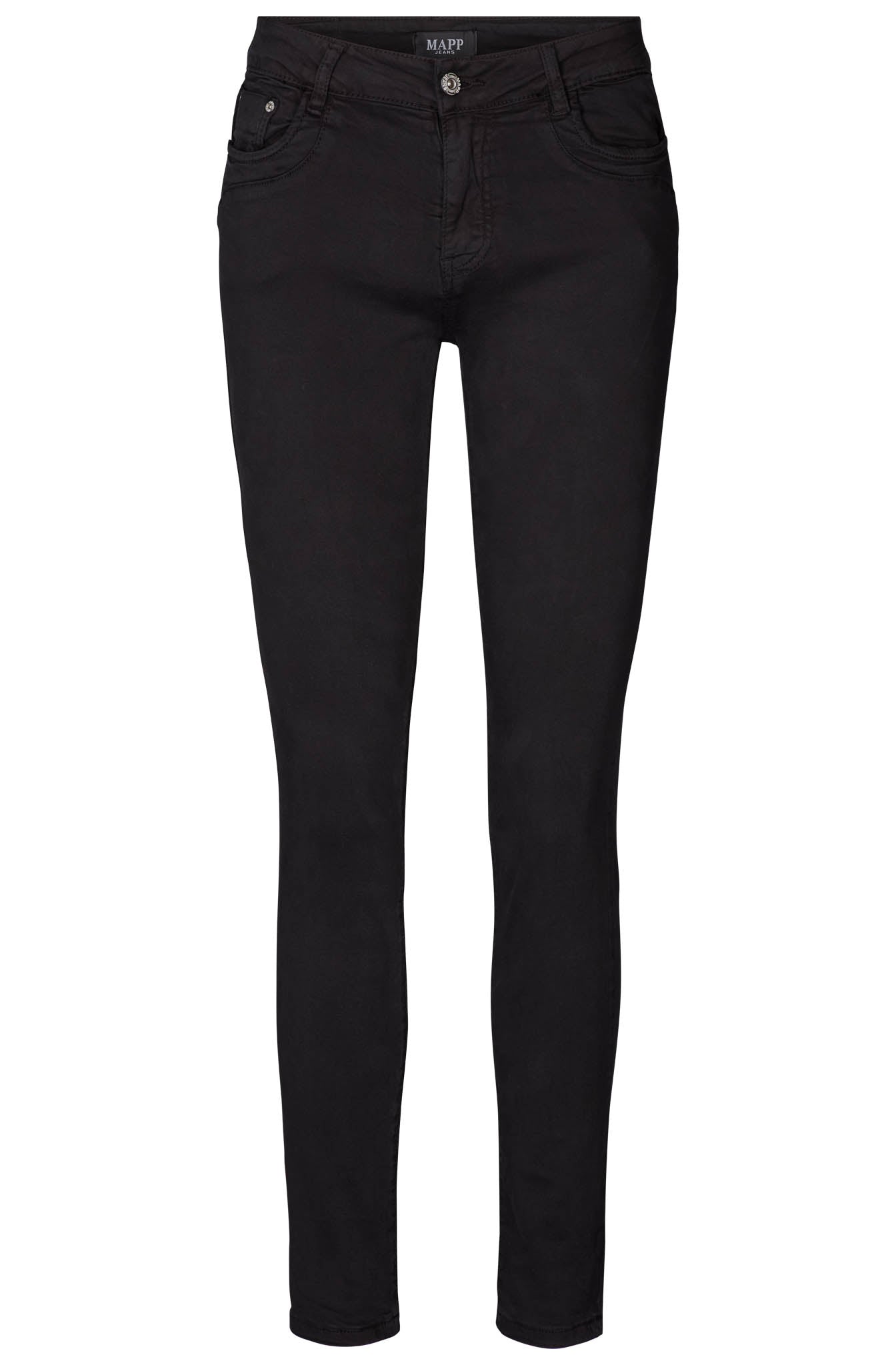 MAPP Patti Zip Twill Jeans DENIM/TWILL 80 BLACK