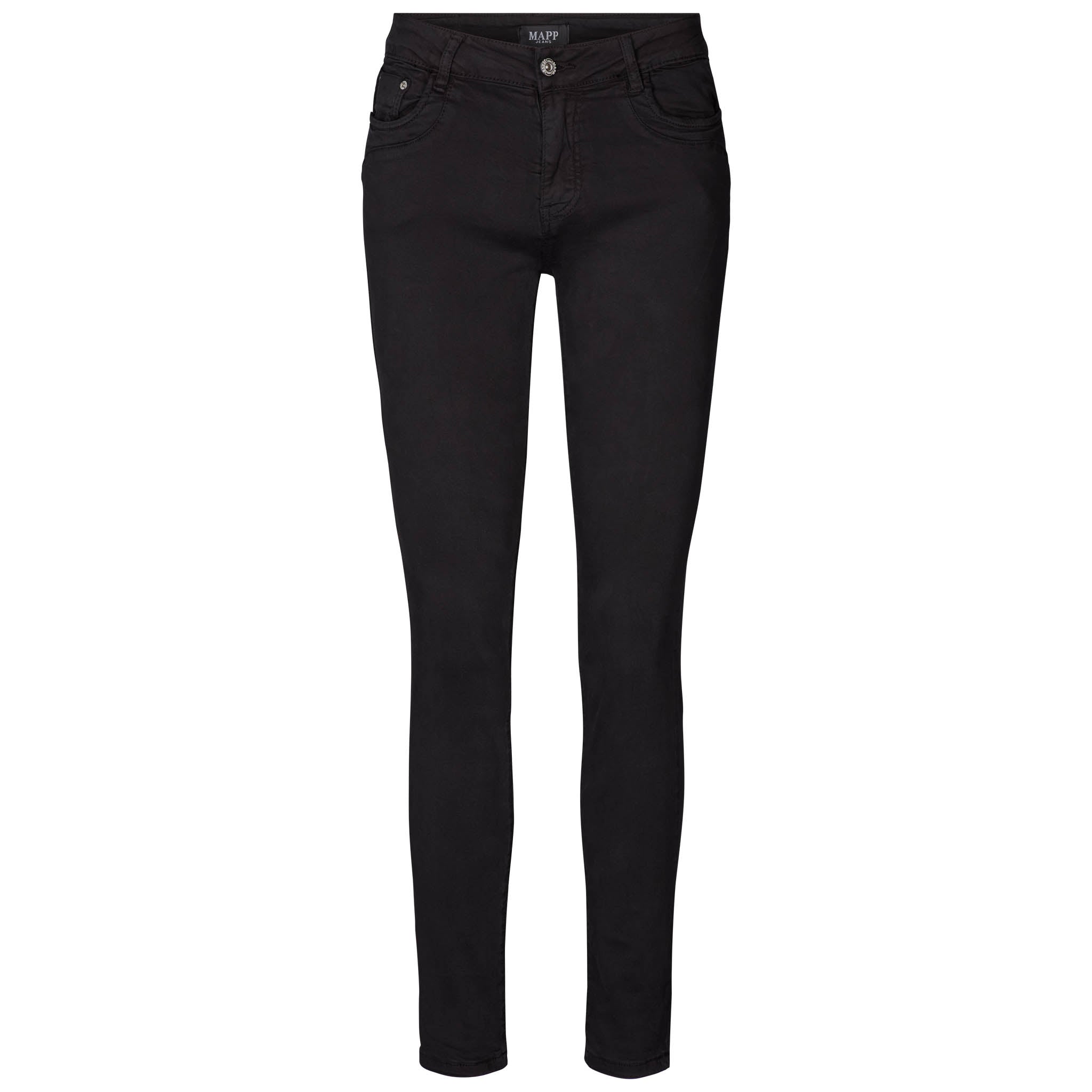 MAPP PATTI ZIP TWILL JEANS DENIM/TWILL 80 BLACK