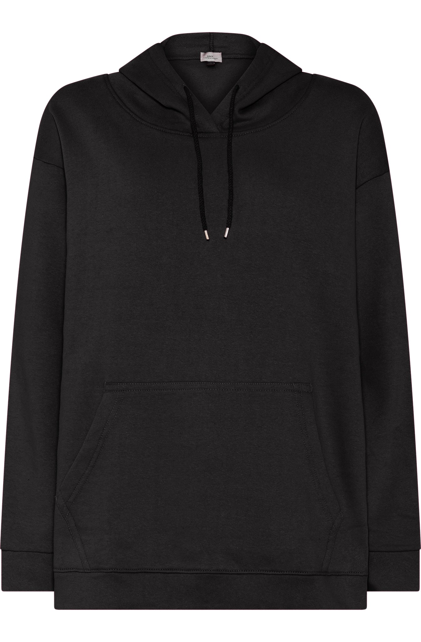 DNYcph PLUS SIZE BETH HOOD BLOUSE SWEATS/VELOUR 80 BLACK