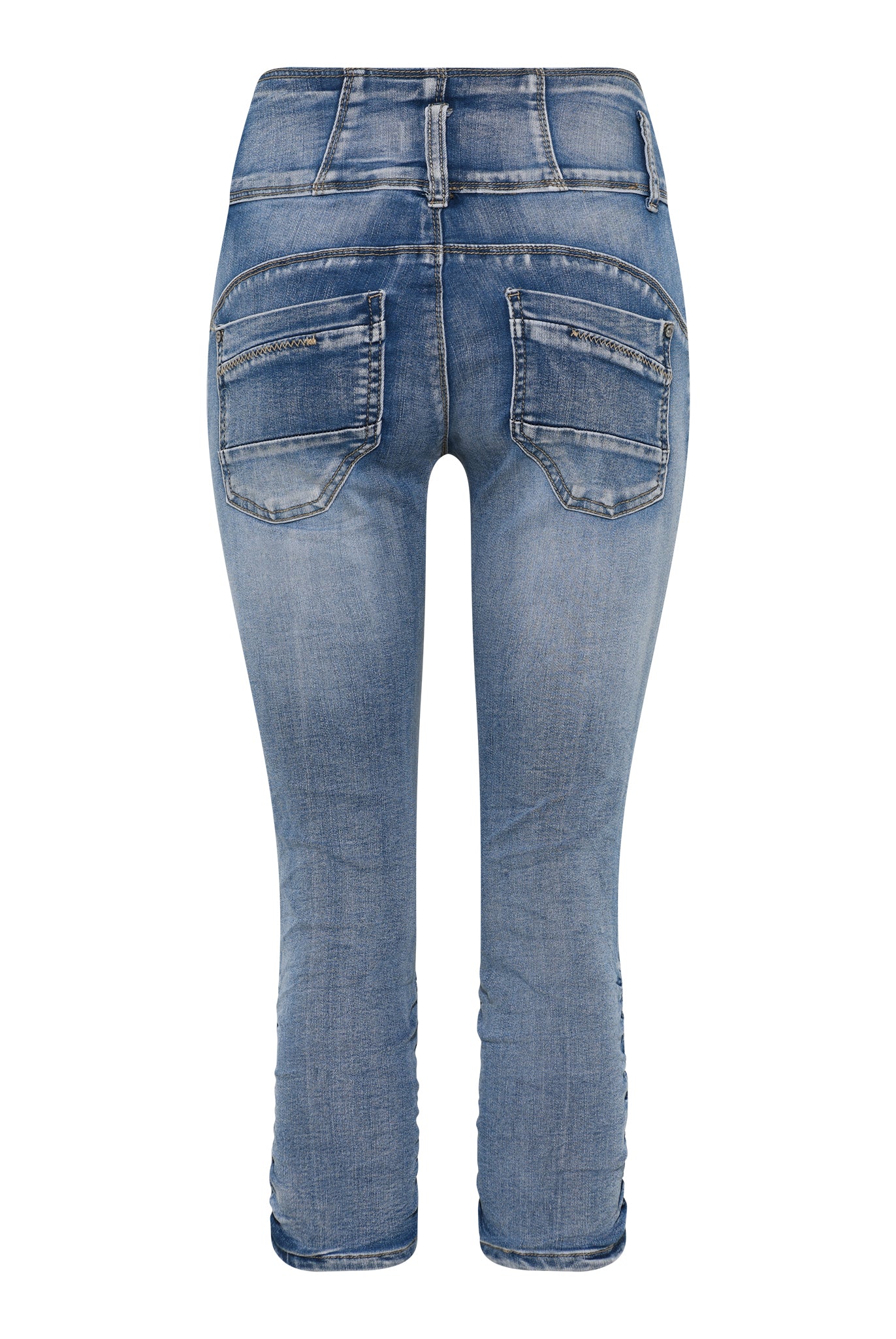 MAPP PRETTY PIRATE DENIM PANTS 3/4 919699 BENNETON LIGHT BLUE