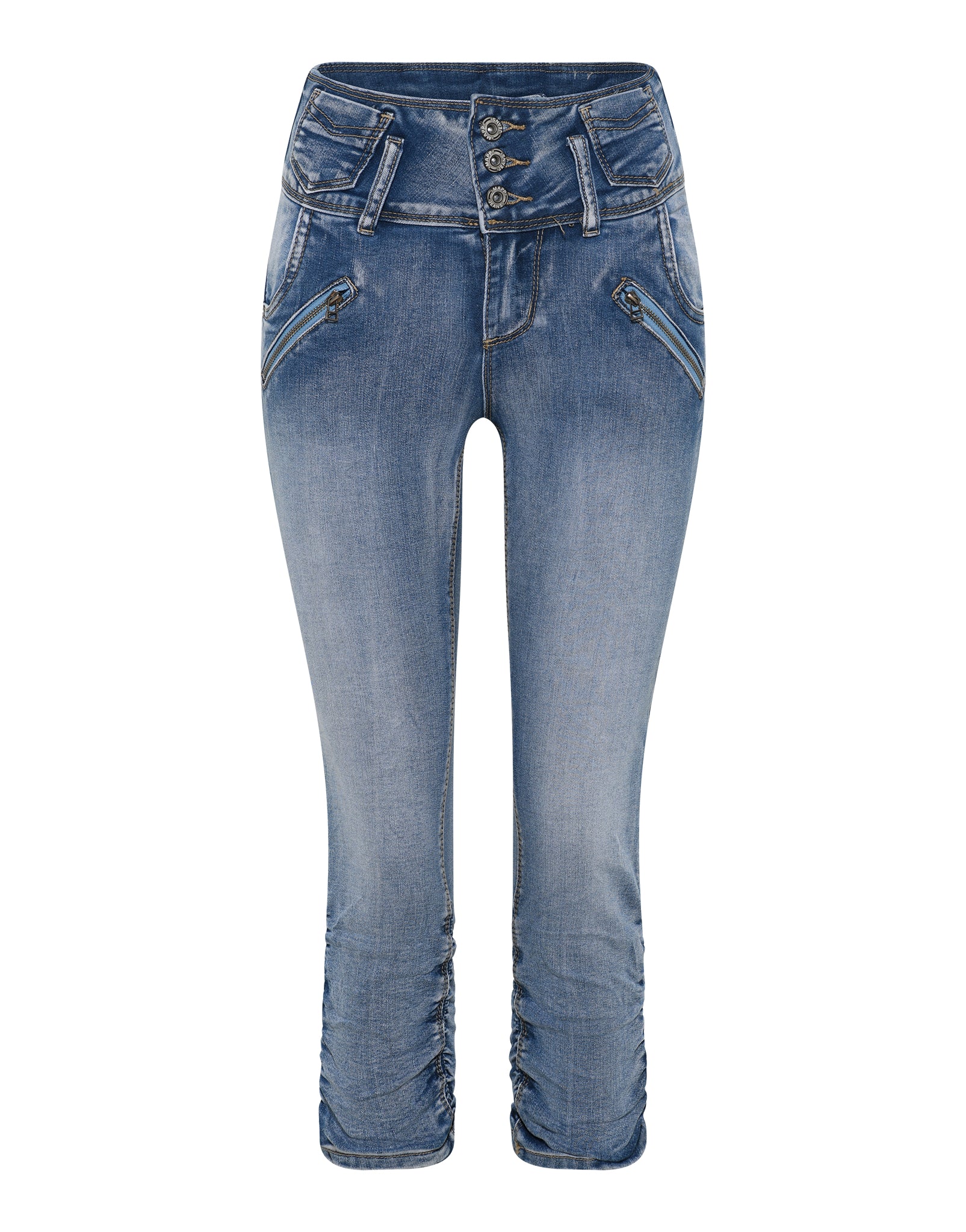 MAPP Pretty Denim Pirate PANTS 3/4 919699 BENNETON LIGHT BLUE