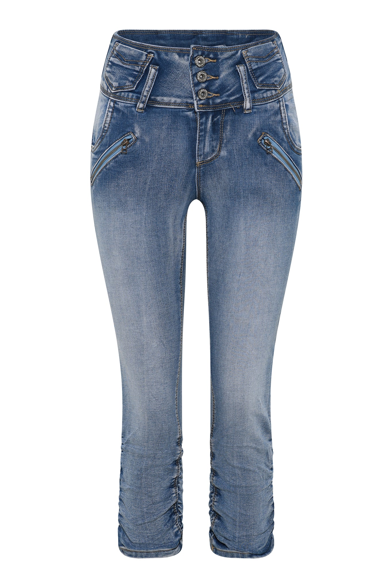MAPP Pretty Denim Pirate PANTS 3/4 919699 BENNETON LIGHT BLUE