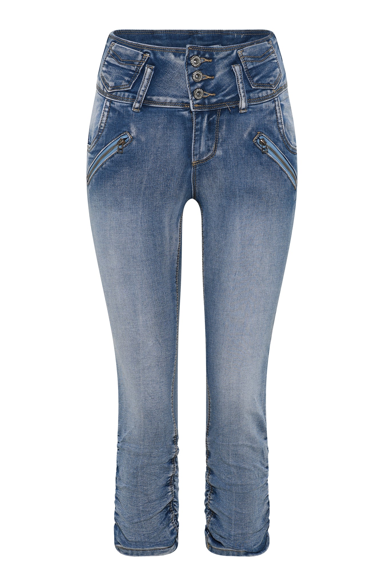 MAPP Pretty Denim Pirate PANTS 3/4 919699 BENNETON LIGHT BLUE