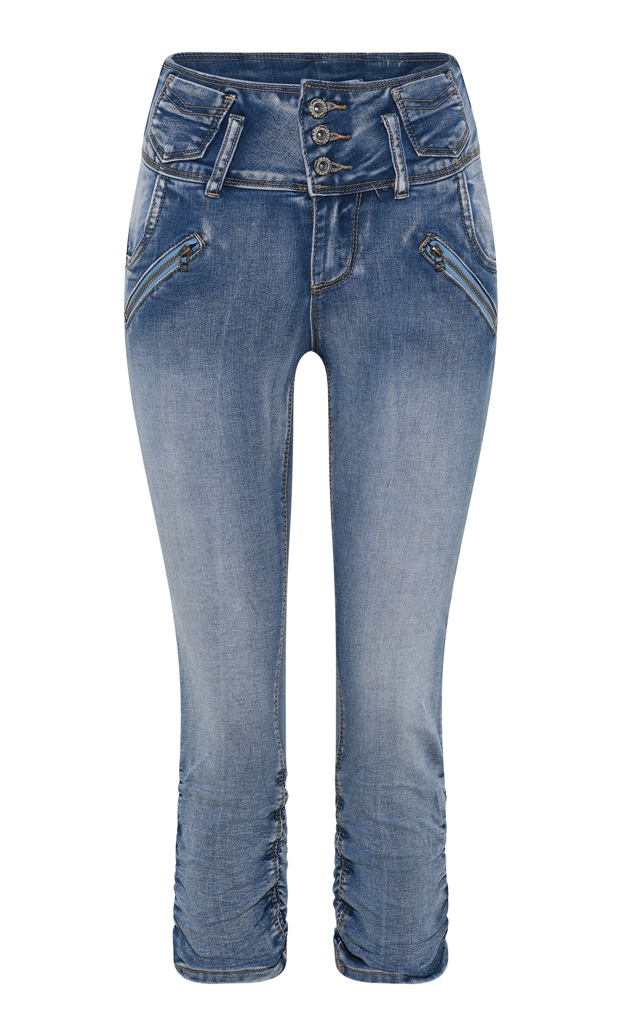 MAPP Pretty Denim Pirate PANTS 3/4 919699 BENNETON LIGHT BLUE