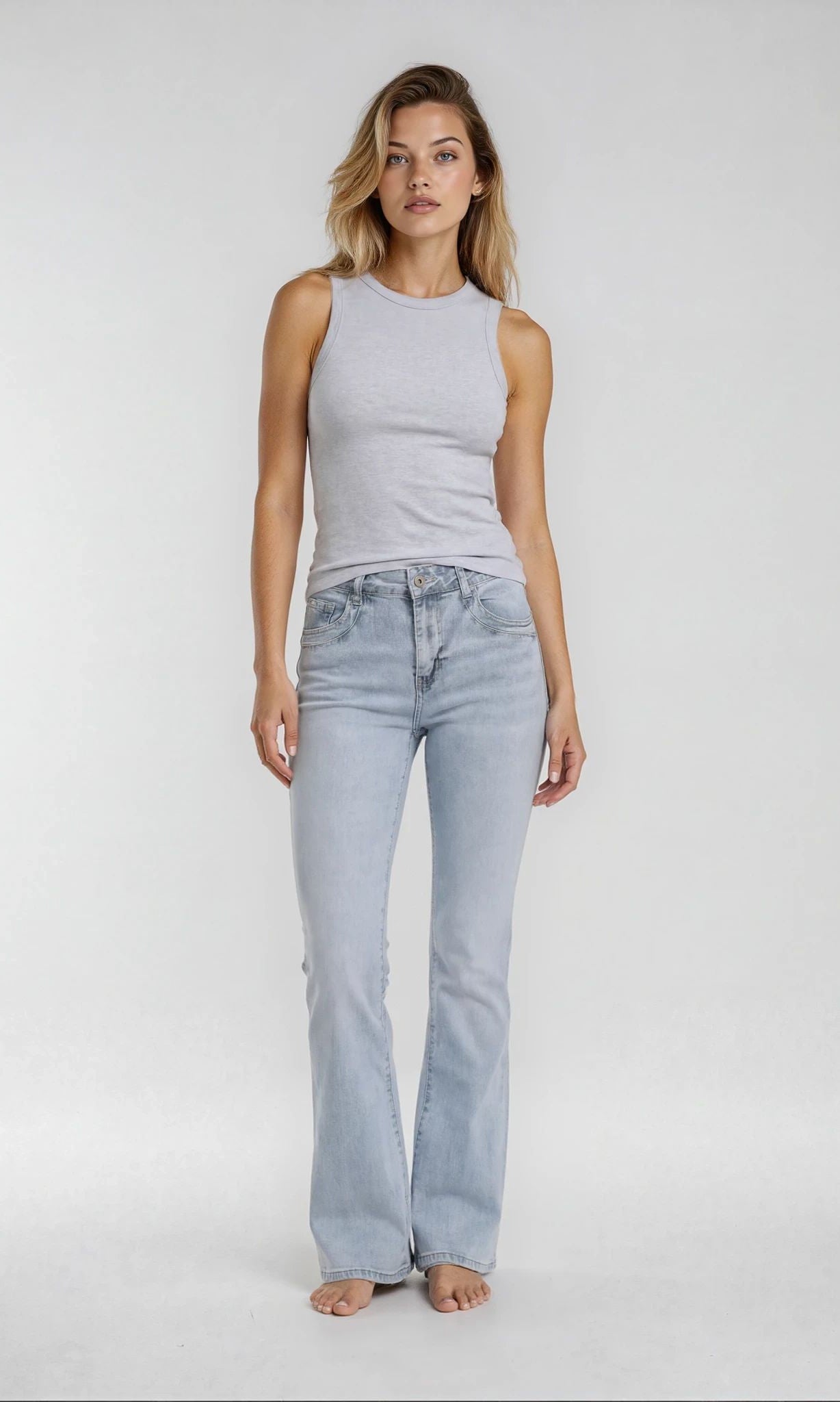 MAPP Patti Bootcut Denim Jeans DENIM/TWILL 8996 LIGHT BLUE USED