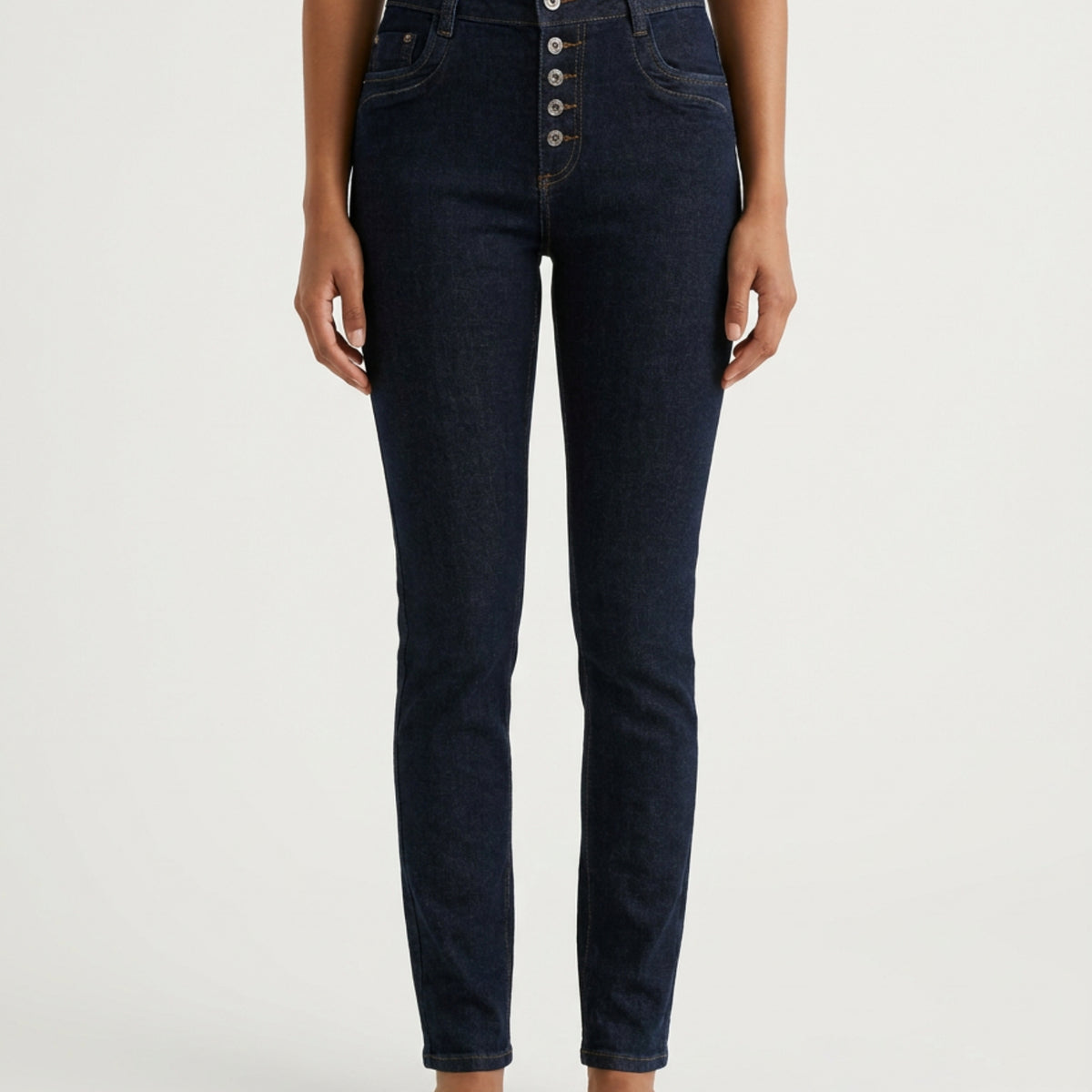 MAPP Patti Button Denim Jeans DENIM/TWILL 98 DARK BLUE
