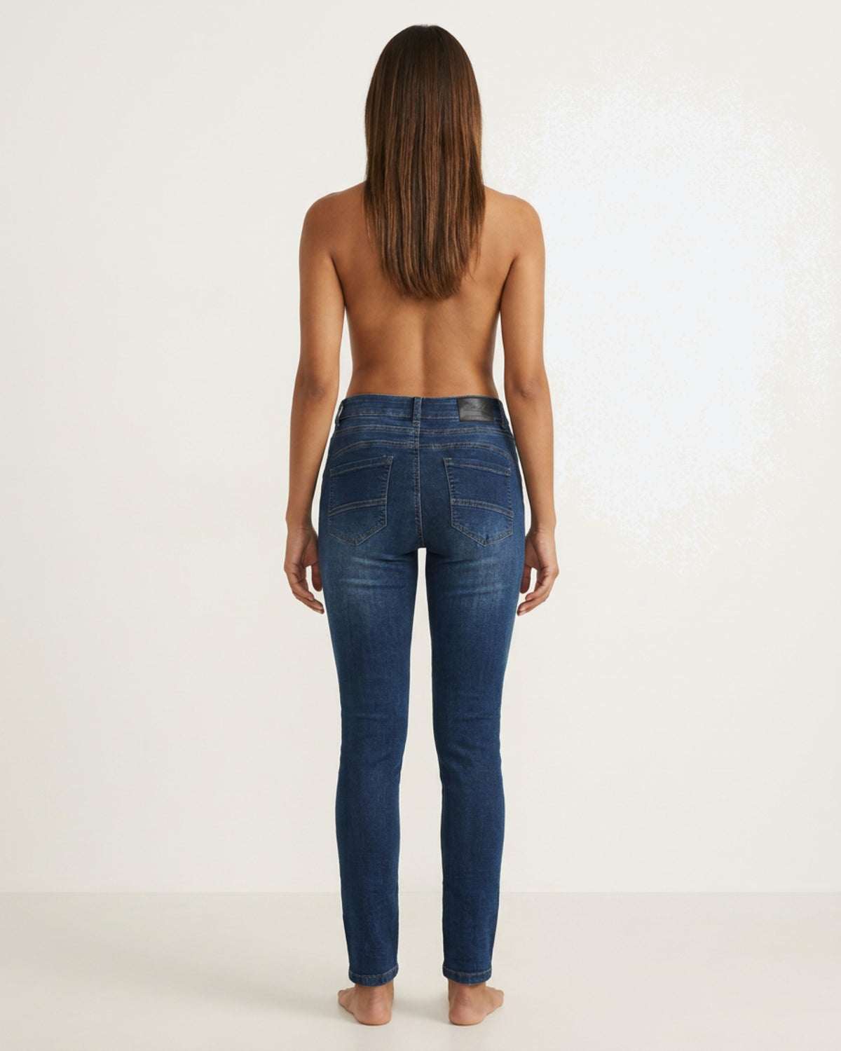 MAPP Patti Button Denim Jeans DENIM/TWILL 939699 CLASSIC BLUE USED