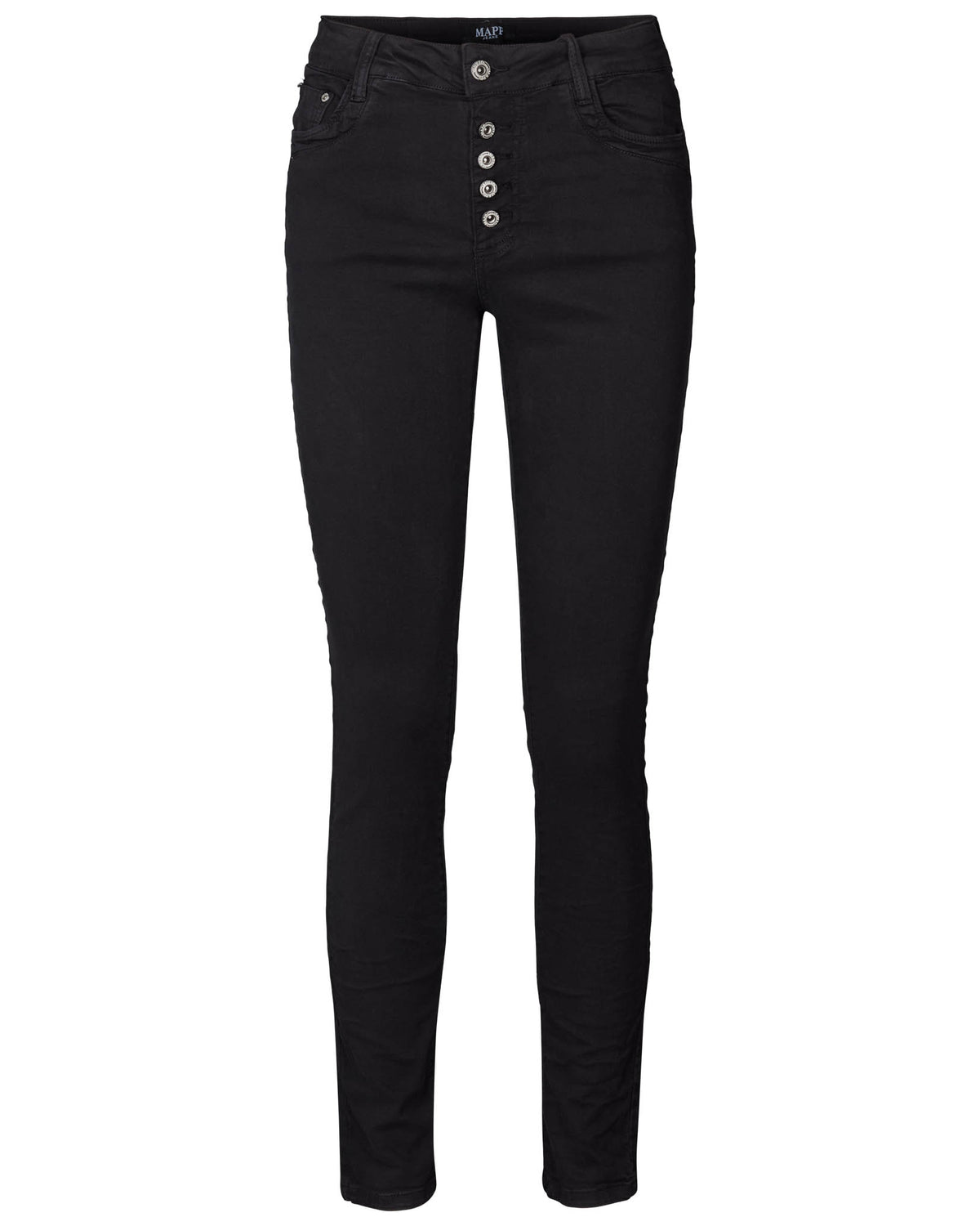 MAPP Patti Button Denim Jeans DENIM/TWILL 81 BLACK DENIM