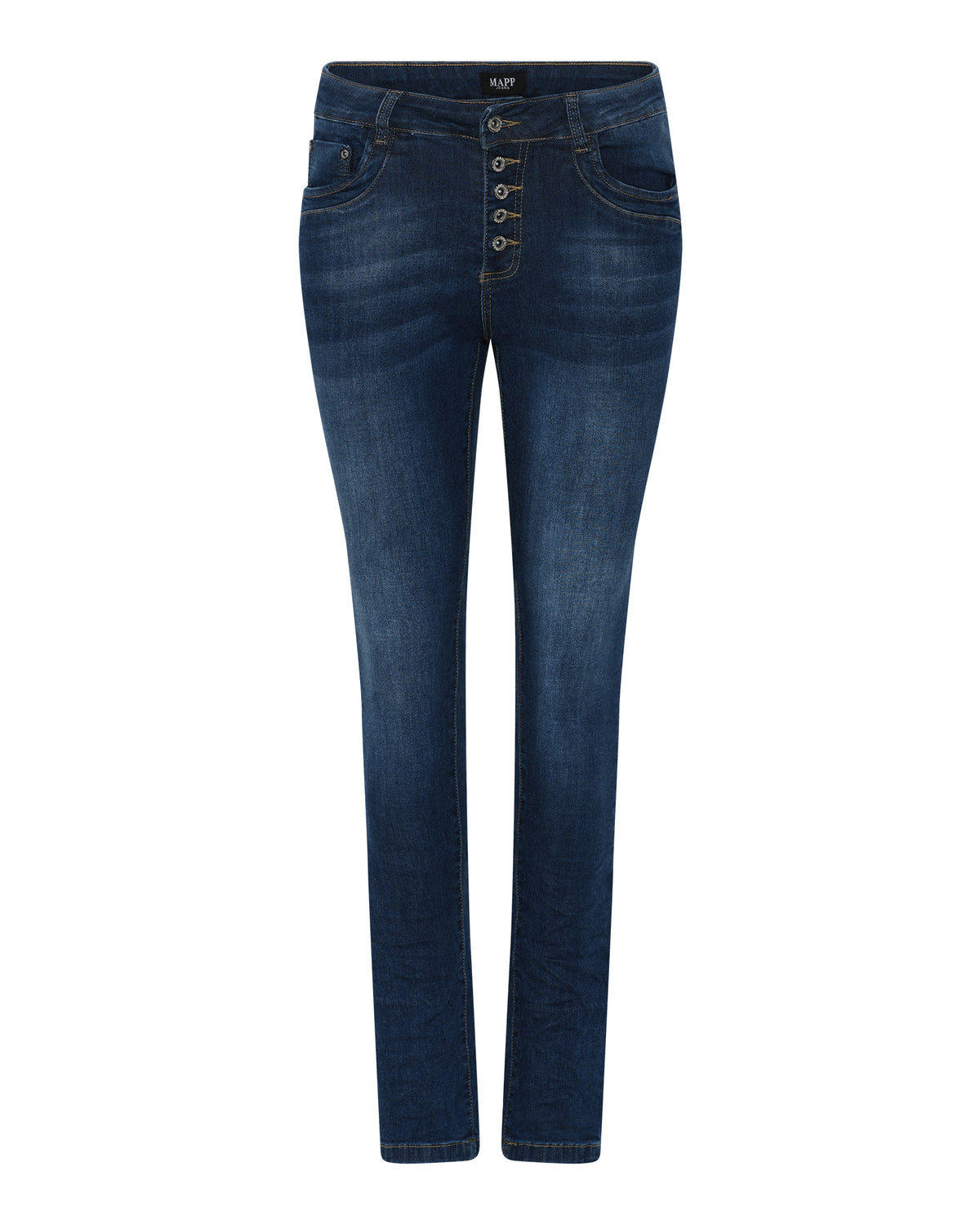 MAPP Patti Button Denim Jeans DENIM/TWILL 939699 CLASSIC BLUE USED