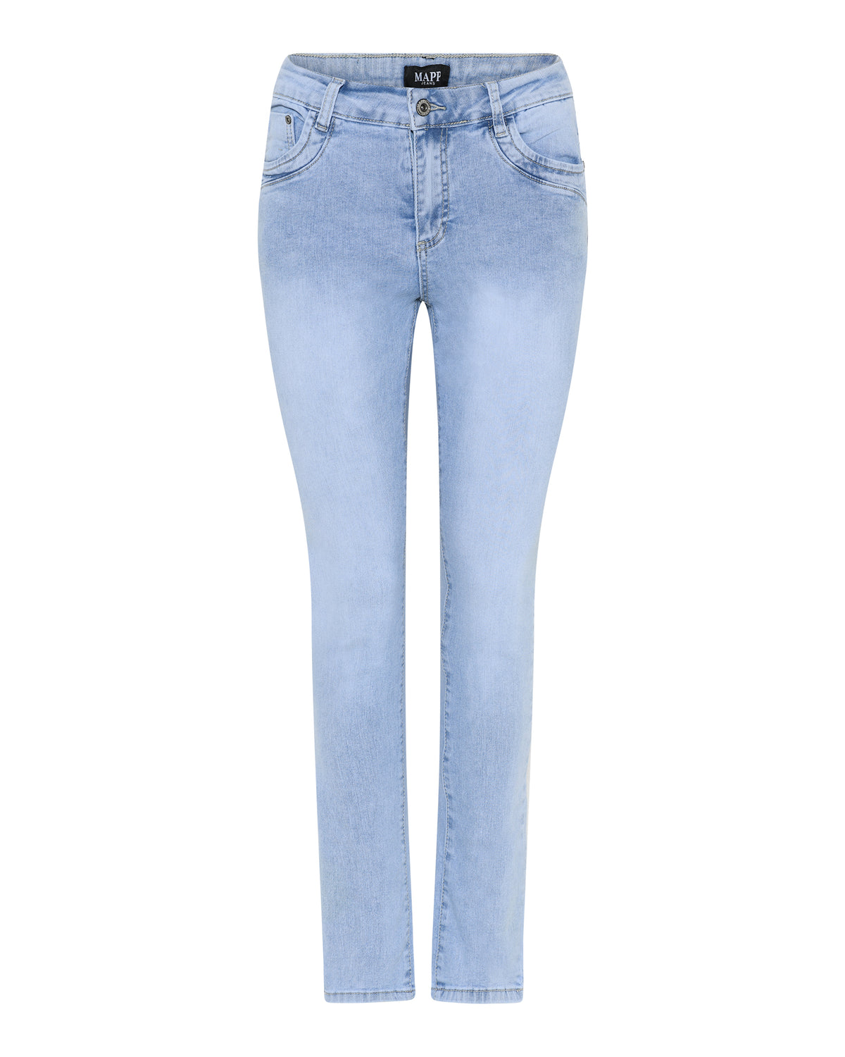MAPP Patti Mid Waist Slim Fit Jeans | Marc Lauge DENIM/TWILL 899699 LIGHT BLUE USED