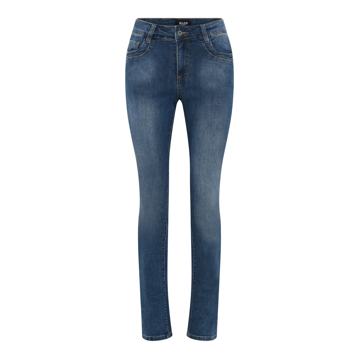 MAPP Patti Mid Waist Slim Fit Jeans | Marc Lauge DENIM/TWILL 939699 CLASSIC BLUE USED