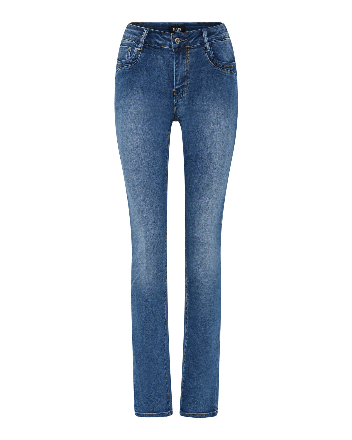 MAPP Patti Mid Waist Slim Fit Jeans | Marc Lauge DENIM/TWILL 9396 DENIM USED