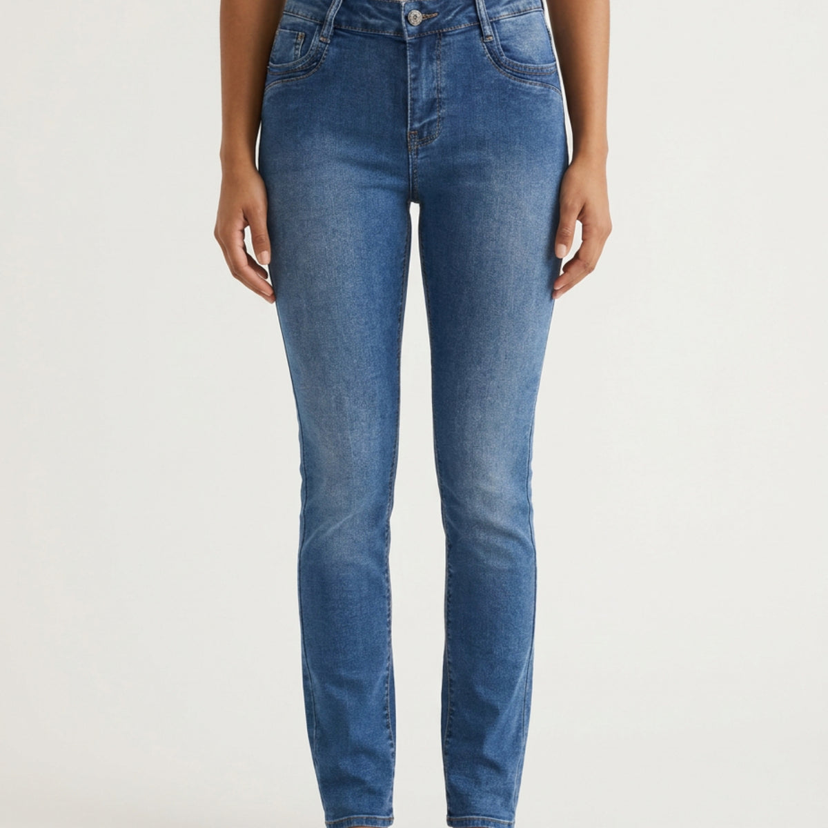 MAPP Patti Mid Waist Slim Fit Jeans | Marc Lauge DENIM/TWILL 9396 DENIM USED