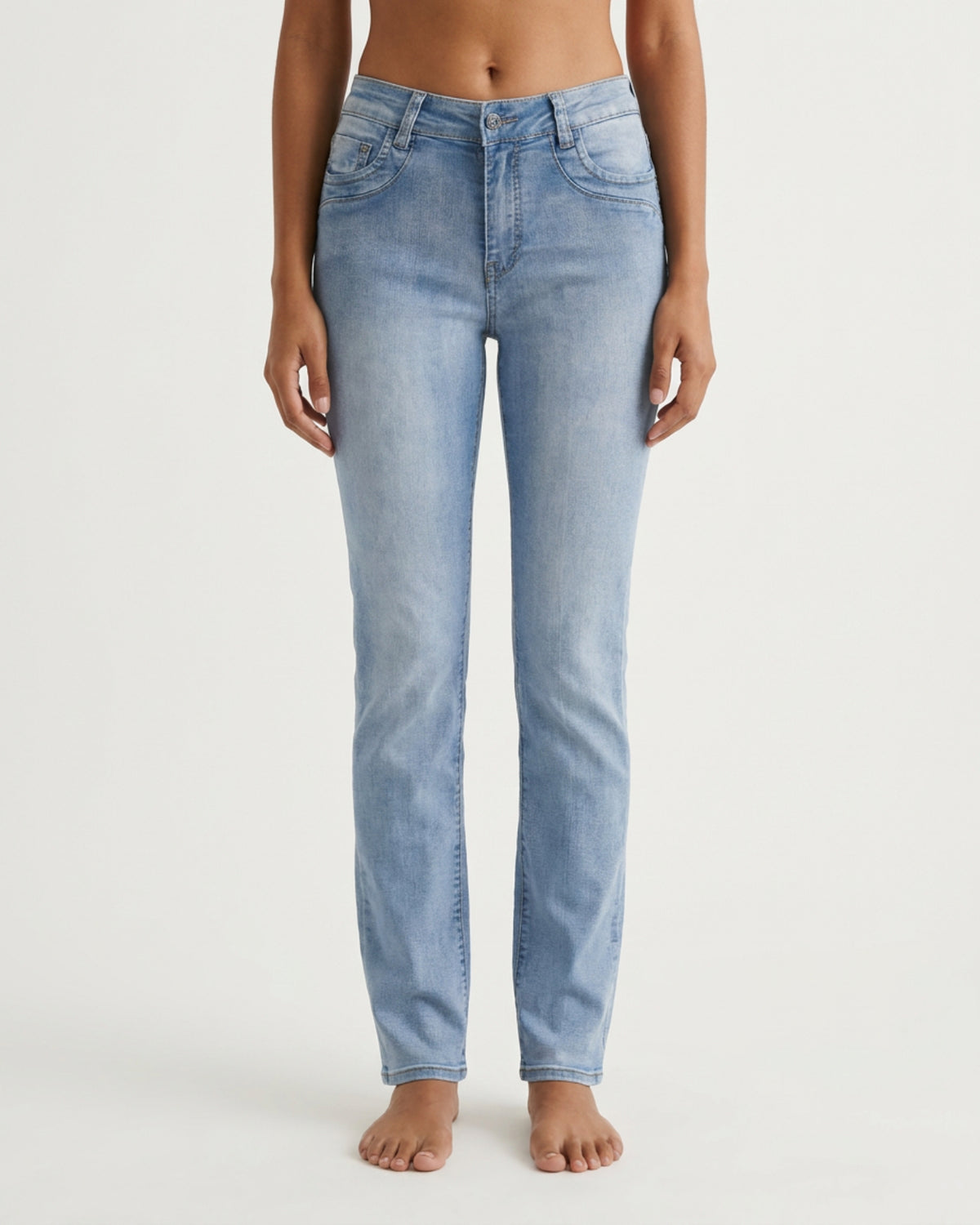 MAPP Patti Straight Leg Denim Jeans DENIM/TWILL 909699 LT. BLUE USED
