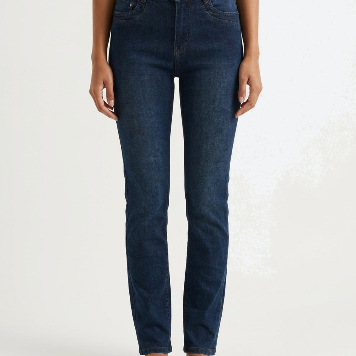 MAPP Patti Straight Leg Denim Jeans DENIM/TWILL 969699 DARK BLUE USED