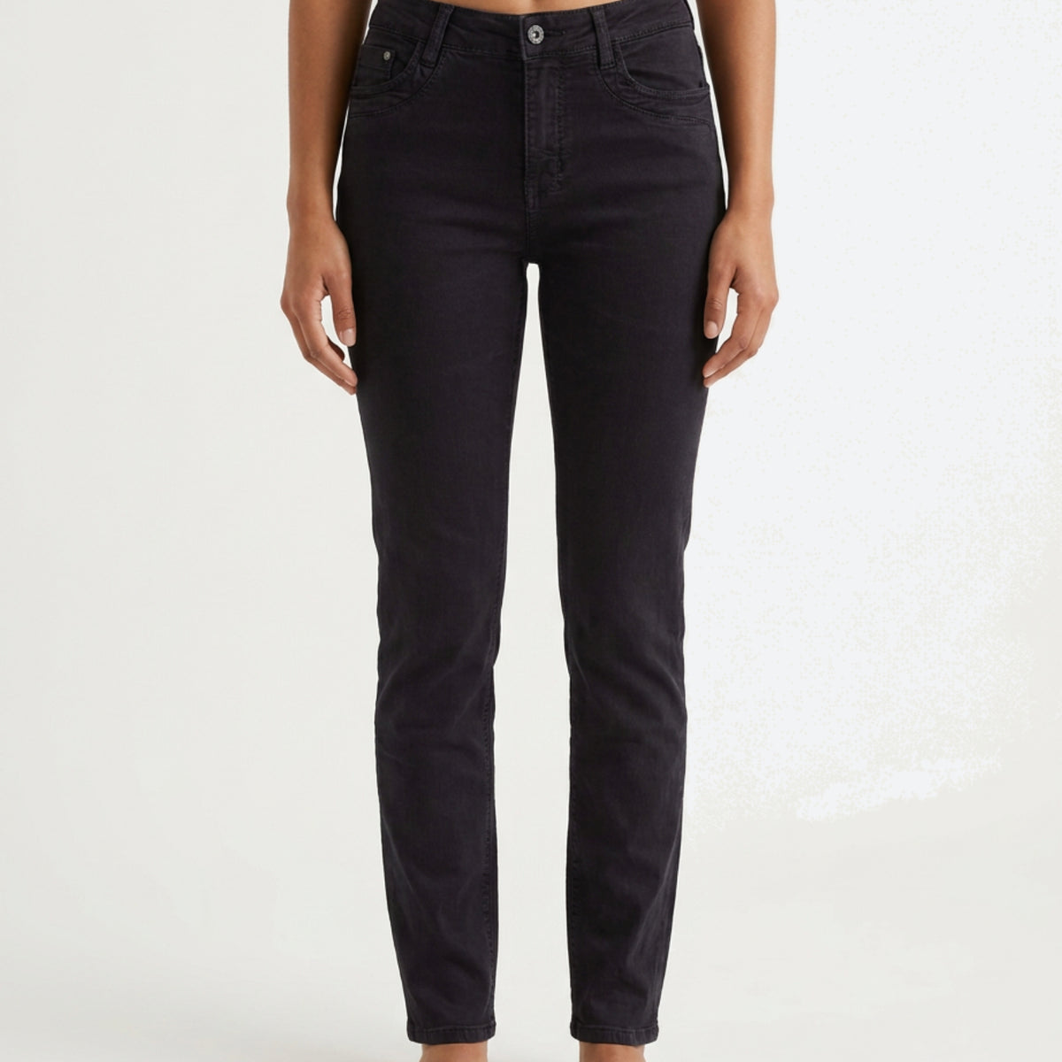 MAPP Patti Straight Twill Jeans DENIM/TWILL 129 CHOCOLATE