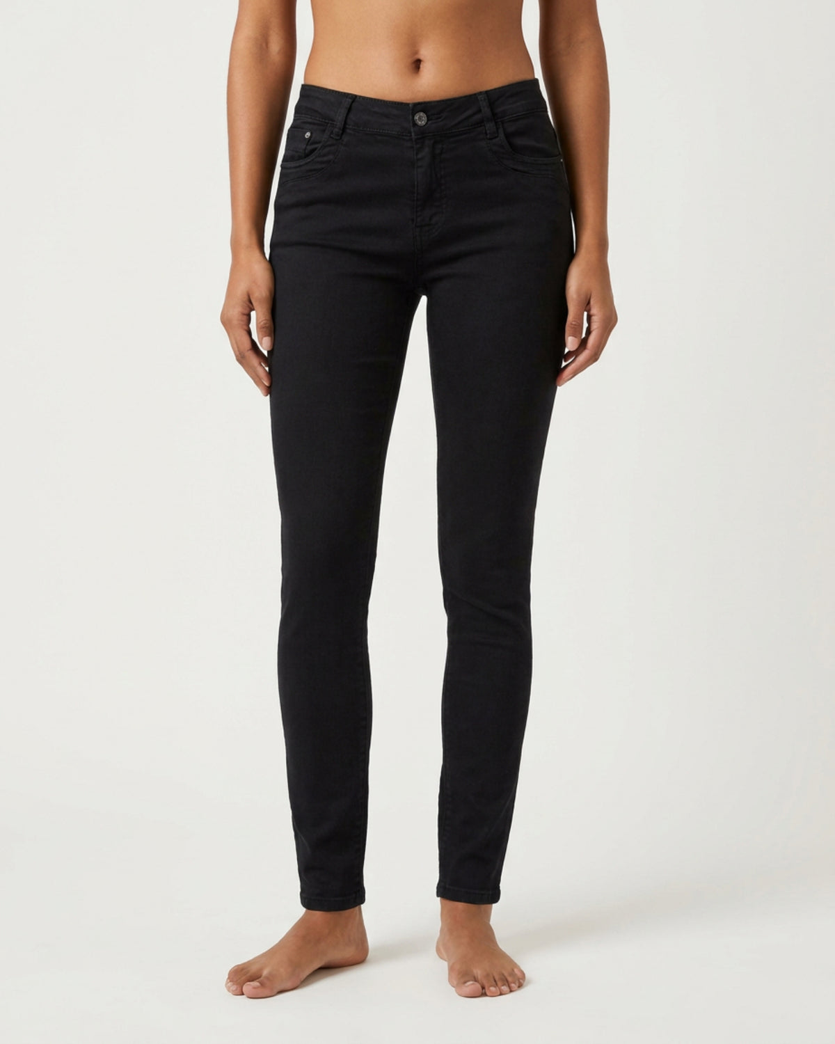 MAPP Patti Zip Twill Jeans DENIM/TWILL 80 BLACK