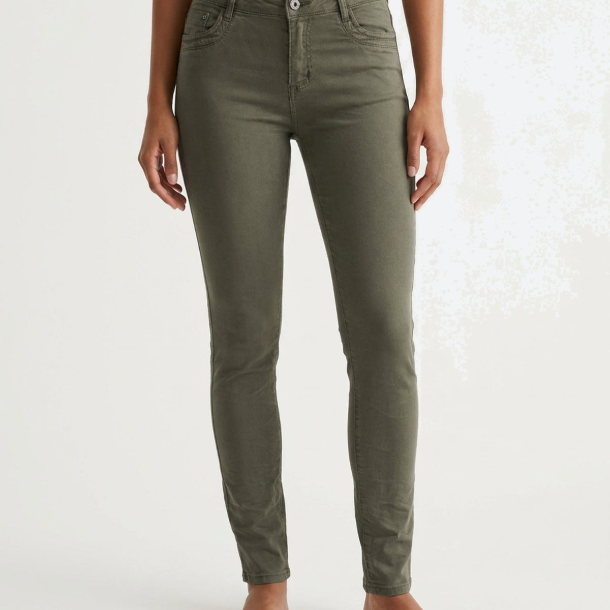 MAPP Patti Zip Twill Jeans DENIM/TWILL 645 SALVIE