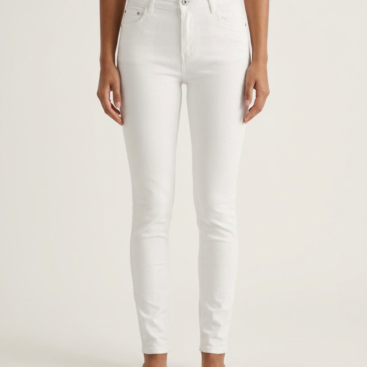 MAPP Patti Zip Twill Jeans DENIM/TWILL 10 WHITE