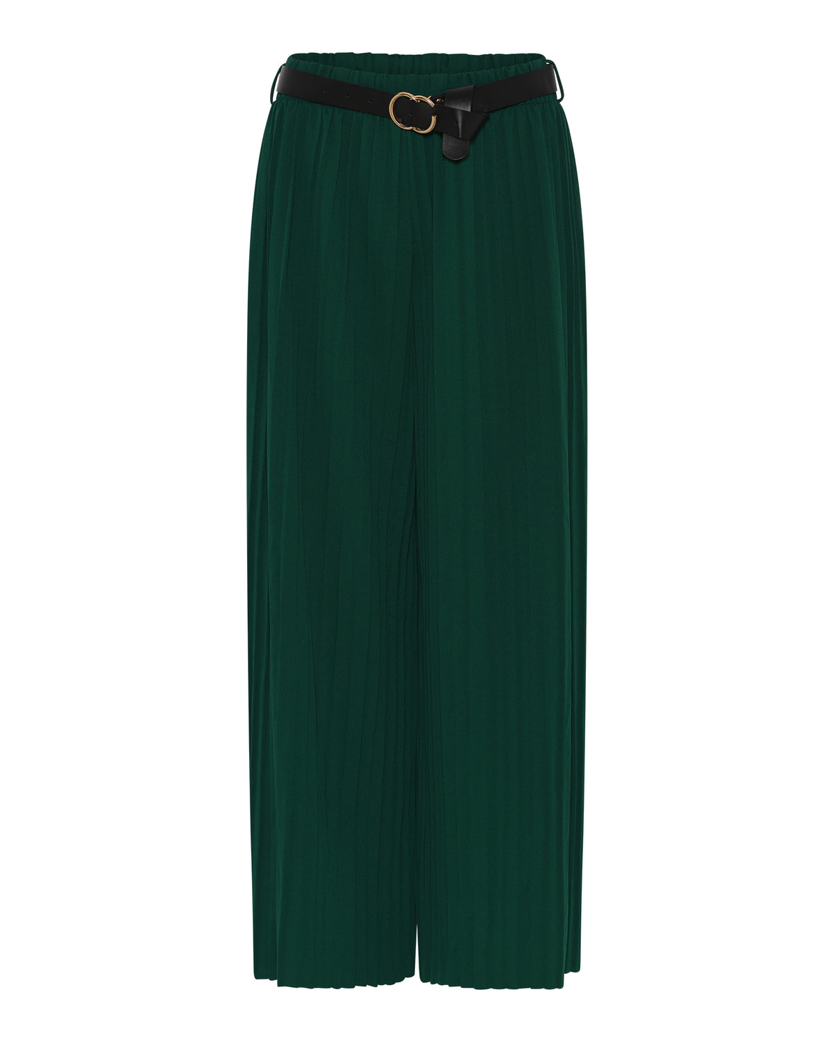 MARC LAUGE Plisse Flare Pant PANTS 546 BOTTLE GREEN