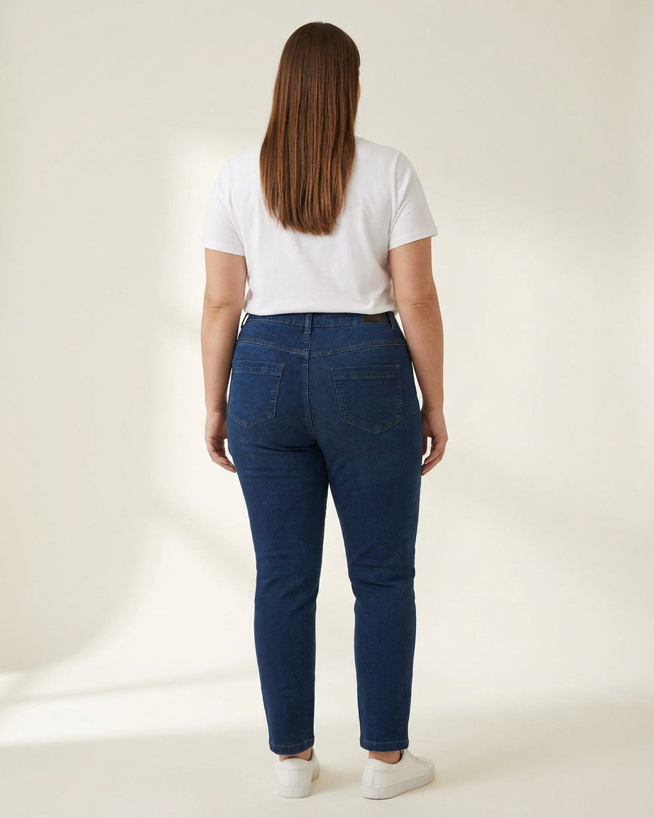 DNYcph Plus Size Emilia Jeans DENIM/TWILL 9696 BLUE DENIM USED