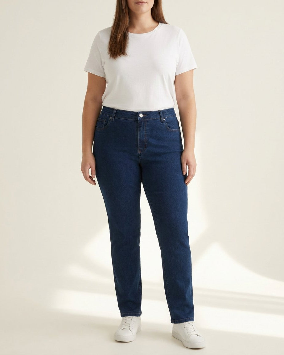 DNYcph Plus Size Emilia Jeans DENIM/TWILL 9696 BLUE DENIM USED
