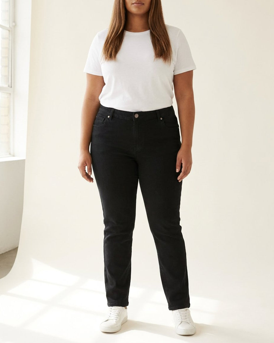 DNYcph Plus Size Emilia Jeans DENIM/TWILL 81 BLACK DENIM