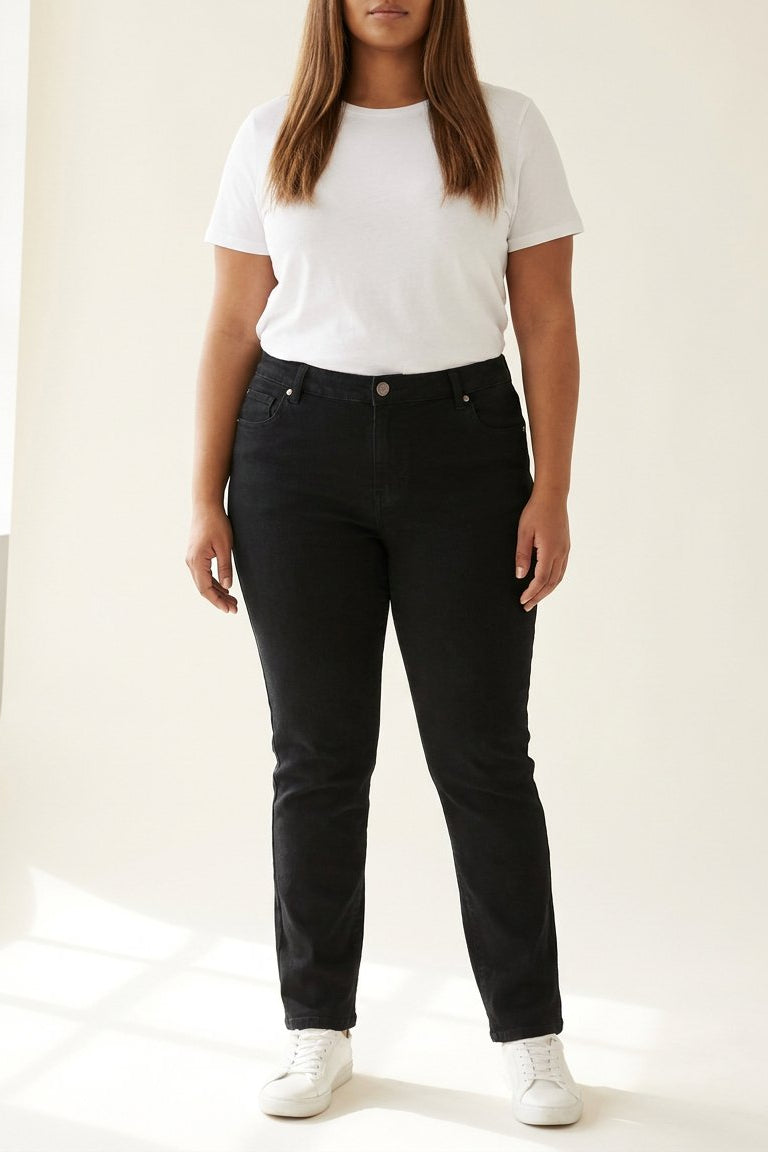 DNYcph Plus Size Emilia Jeans DENIM/TWILL 81 BLACK DENIM