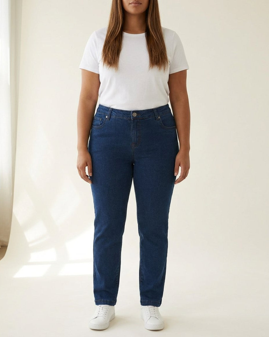 DNYcph Plus Size Emilia Jeans DENIM/TWILL 93 CLASSIC BLUE DENIM