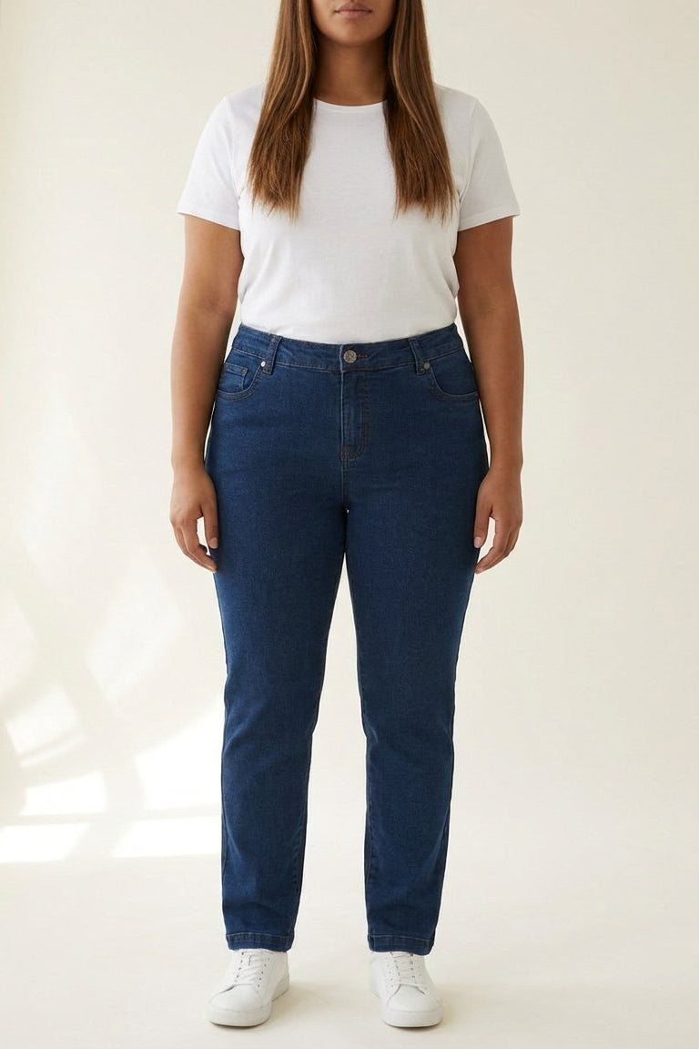 DNYcph Plus Size Emilia Jeans DENIM/TWILL 93 CLASSIC BLUE DENIM