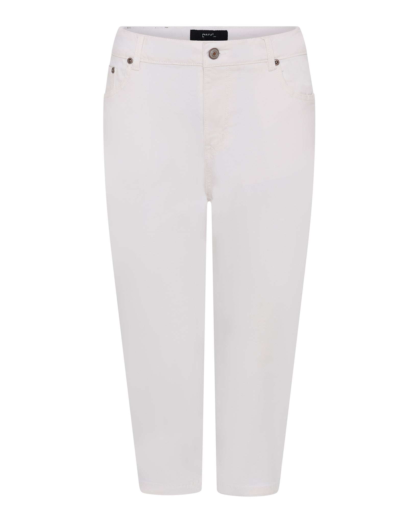 DNYcph Plus Size Lena Twill Pirate PANTS 3/4 10 WHITE