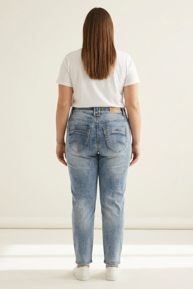 DNYcph Plus Size Mody Denim Jeans DENIM/TWILL 9196 LIGHT BLUE USED