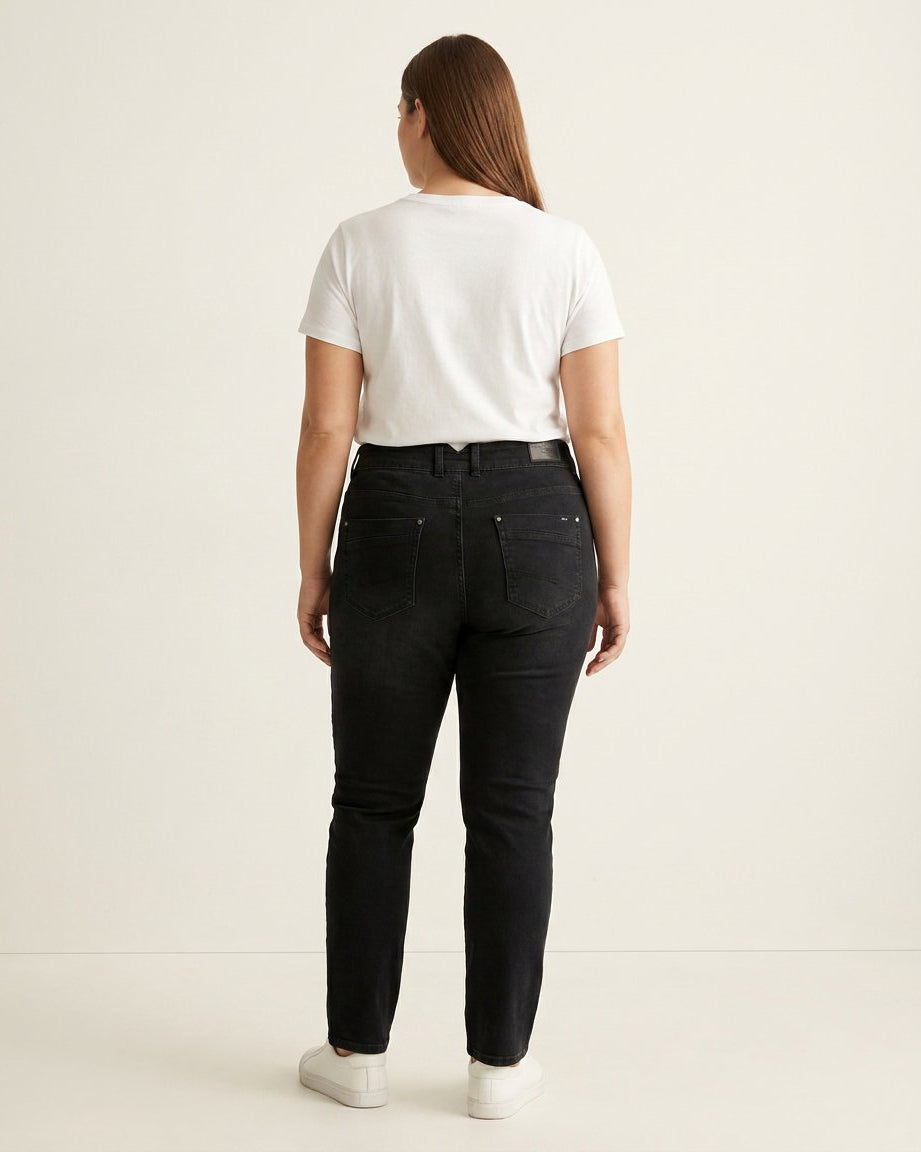 DNYcph Plus Size Pascha Denim Jeans DENIM/TWILL 81 BLACK DENIM