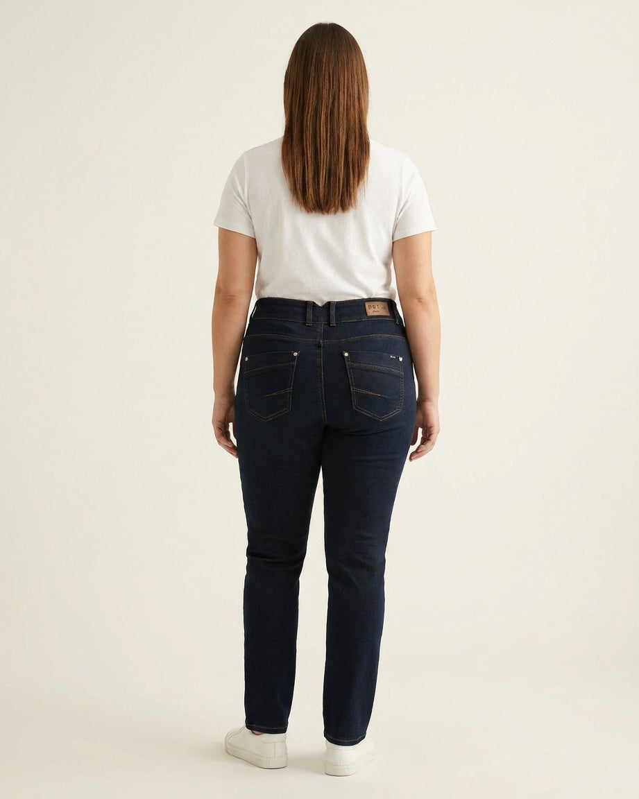 DNYcph Plus Size Pascha Denim Jeans DENIM/TWILL 98 DARK BLUE