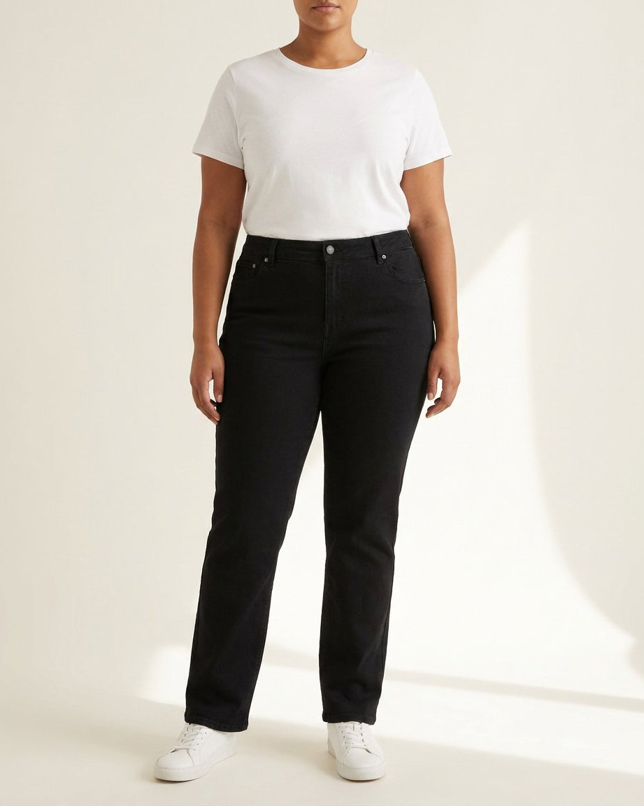 DNYcph Plus Size Superfit Denim Jeans DENIM/TWILL 81 BLACK DENIM