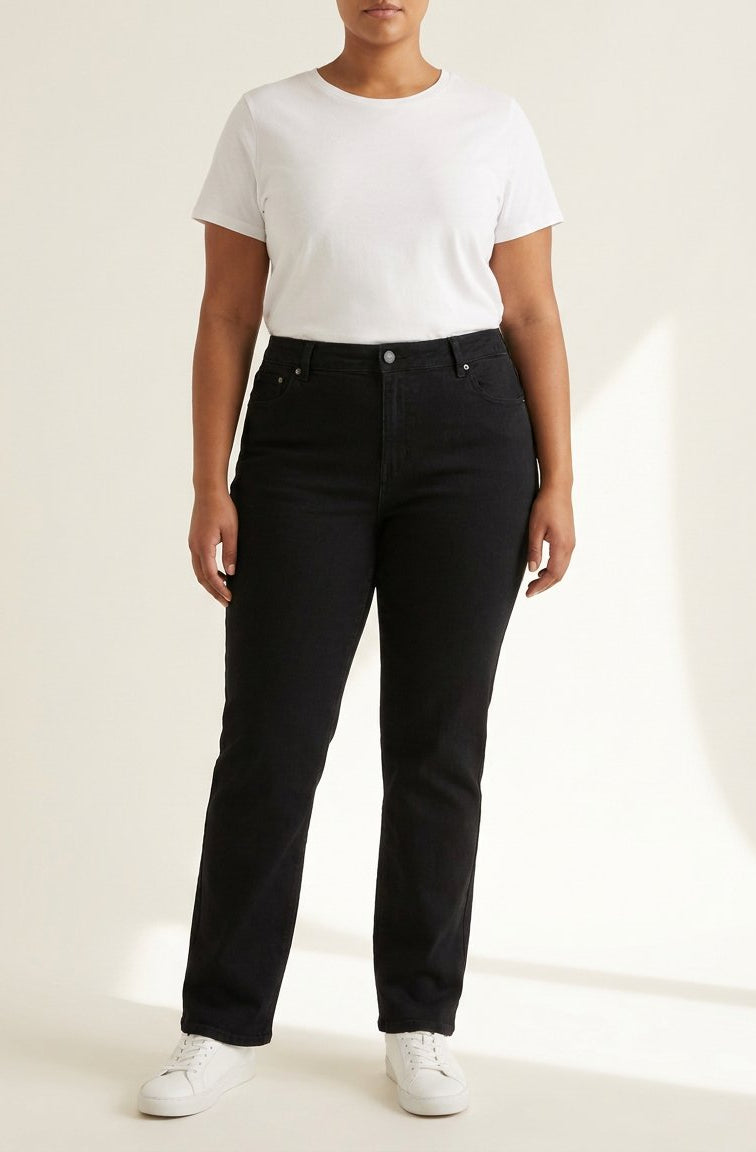 DNYcph Plus Size Superfit Denim Jeans DENIM/TWILL 81 BLACK DENIM