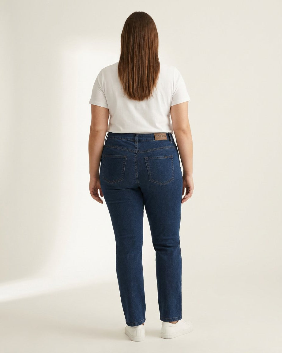 DNYcph Plus Size Superfit Denim Jeans DENIM/TWILL 93 CLASSIC BLUE DENIM
