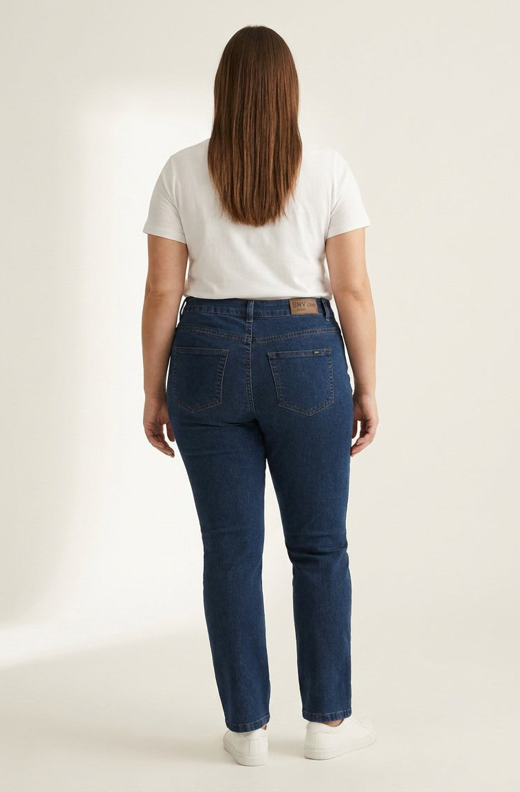 DNYcph Plus Size Superfit Denim Jeans DENIM/TWILL 93 CLASSIC BLUE DENIM