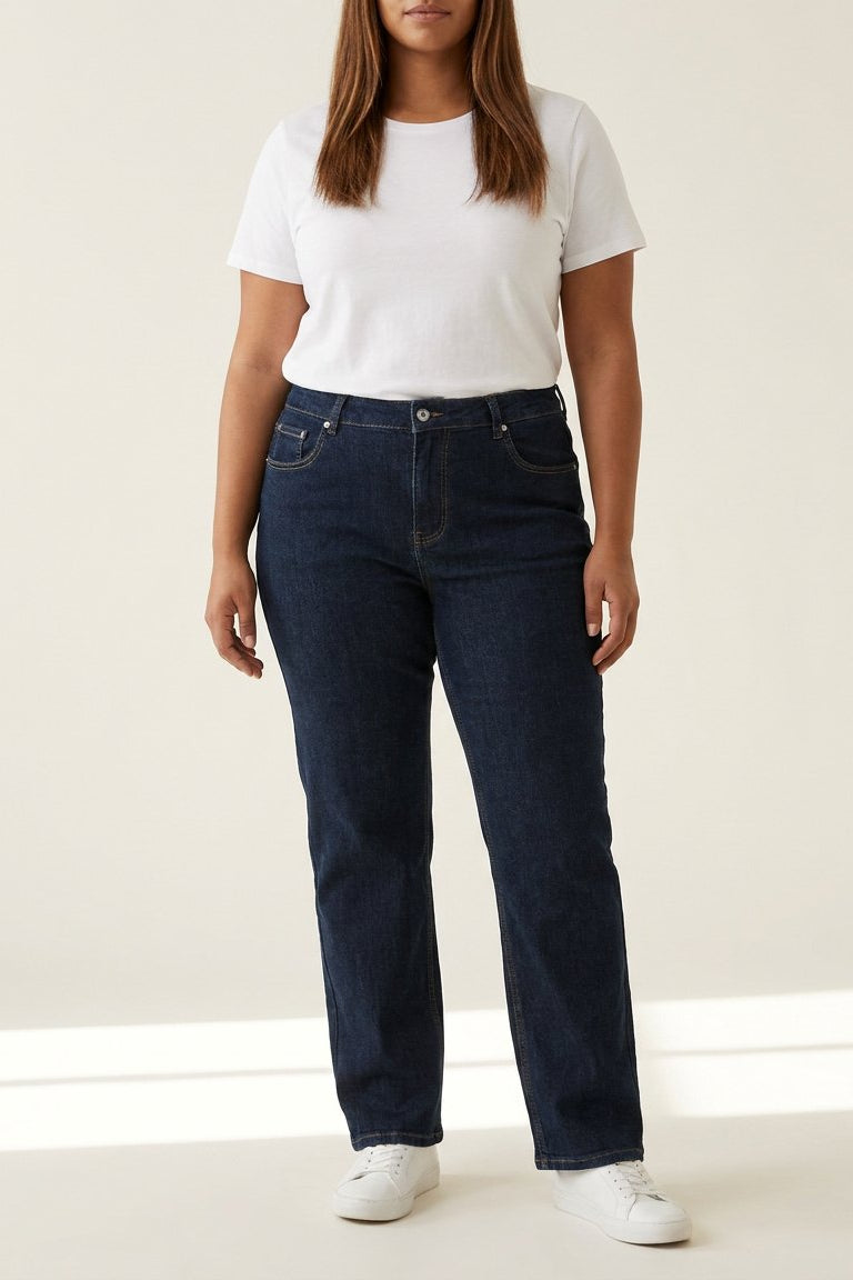 DNYcph Plus Size Superfit Denim Jeans DENIM/TWILL 98 DARK BLUE